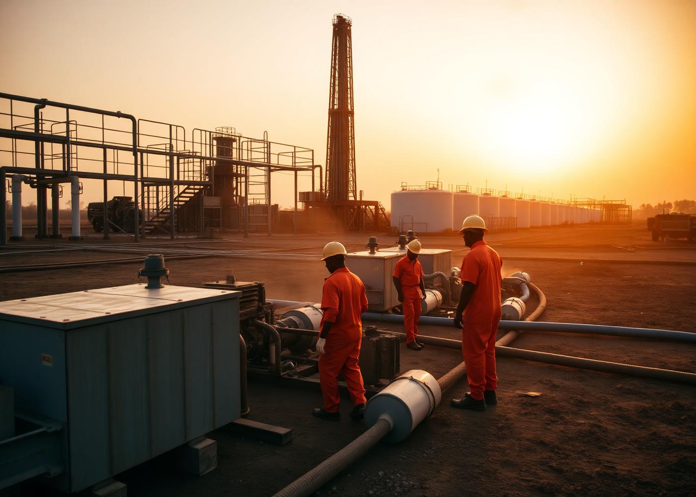 Traitement des boues de forage sur un site pétrolier